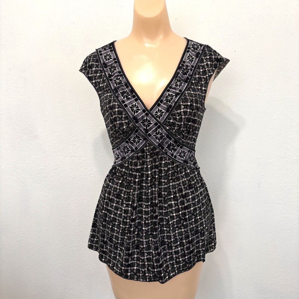 Y2K Max Studio Womens Babydoll Top Small Cottage Coquette Dainty Indie